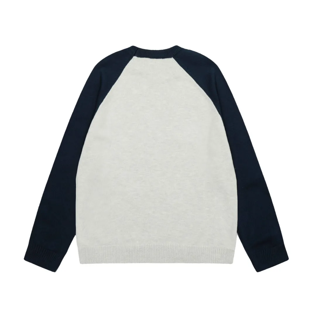 P220 Top quality" Style number: DS017# (not off the shelves all year round) [Ralph Lauren round neck pullover color block pony embroidery logo knitted sweater] ✅Ralph Lauren Ralph Lauren color block raglan contrasting basic style autumn and winter sweaters for men and women ✅Main supply platform live broadcast Wholesale entity Replenish when out of stock Not off the shelf ✅ZP quality 1:1 version Scan the code to enter the GF website Counter quality ✅Detailed quality The only one in Guangzhou Imported quality cotton yarn, focusing on high-end, cost-effective, good quality needless to say. ✅Restore the original version. The maximum size can be worn up to 190 pounds. Loose, comfortable and stress-free. ✅The upper body is simple and easy to match. A must-have item for ootd. Good-looking clothes are never picky. A must-have in the wardrobe of couples. Size: S-XL. Color: black with beige and white, navy blue with gray.